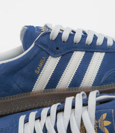 Adidas Samba ADV Shoes in Dark Blue and Grey One / Gum5