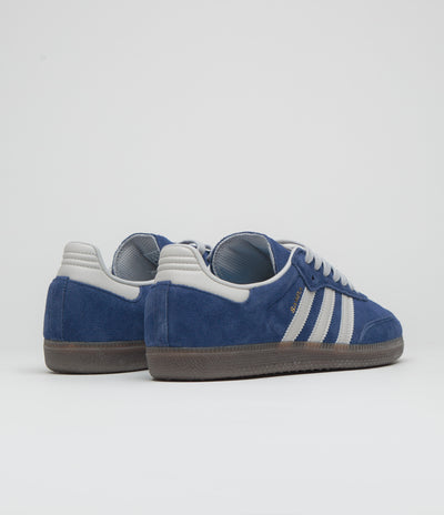 Adidas Samba ADV Shoes in Dark Blue and Grey One / Gum5