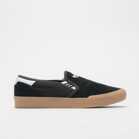 Adidas Shmoofoil Slip Shoes in Core Black and FTWR White / Gum4 thumbnail