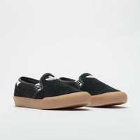 Adidas Shmoofoil Slip Shoes in Core Black and FTWR White / Gum4 thumbnail