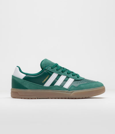 Adidas Tyshawn II Shoes in Collegiate Green and FTWR White / Gum5