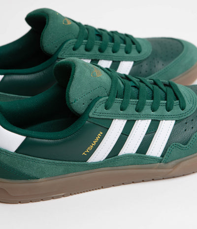 Adidas Tyshawn II Shoes in Collegiate Green and FTWR White / Gum5
