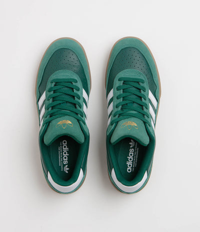 Adidas Tyshawn II Shoes in Collegiate Green and FTWR White / Gum5