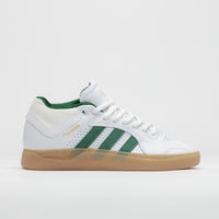 Adidas Tyshawn Shoes in FTWR White and Collegiate Green / Gum4 thumbnail
