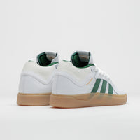 Adidas Tyshawn Shoes in FTWR White and Collegiate Green / Gum4 thumbnail