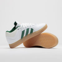 Adidas Tyshawn Shoes in FTWR White and Collegiate Green / Gum4 thumbnail