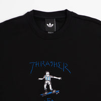 Adidas x Thrasher x AFA Gonz Crewneck Sweatshirt in Black thumbnail