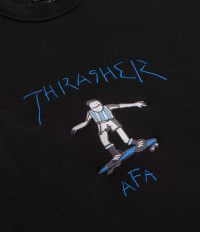 Adidas x Thrasher x AFA Gonz Crewneck Sweatshirt in Black