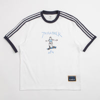 Adidas x Thrasher x AFA Gonz Ringer T-Shirt in Core White thumbnail