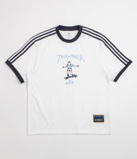 Adidas x Thrasher x AFA Gonz Ringer T-Shirt in Core White