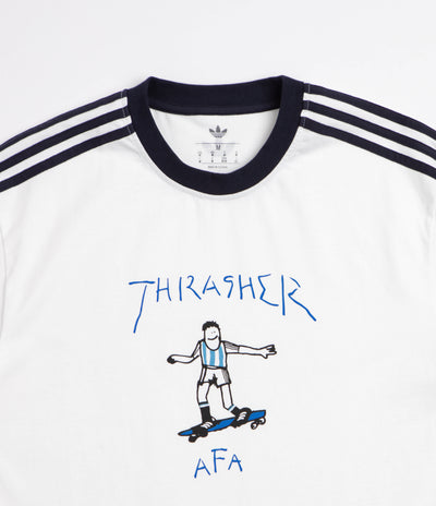 Adidas x Thrasher x AFA Gonz Ringer T-Shirt in Core White