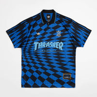 Adidas x Thrasher x AFA Jersey in Black and Blue thumbnail