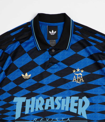 Adidas x Thrasher x AFA Jersey in Black and Blue