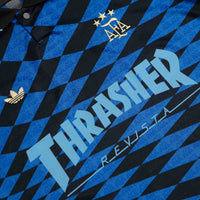 Adidas x Thrasher x AFA Jersey in Black and Blue thumbnail