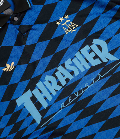 Adidas x Thrasher x AFA Jersey in Black and Blue