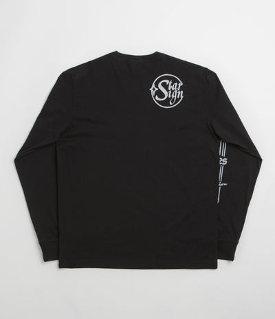 Aries x Champion Sponsor Long Sleeve T-Shirt in Black