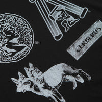 Aries x Champion Sponsor Long Sleeve T-Shirt in Black thumbnail