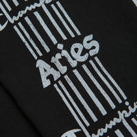 Aries x Champion Sponsor Long Sleeve T-Shirt in Black thumbnail
