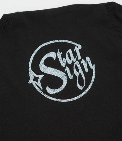 Aries x Champion Sponsor Long Sleeve T-Shirt in Black