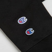 Aries x Champion Sponsor Long Sleeve T-Shirt in Black thumbnail