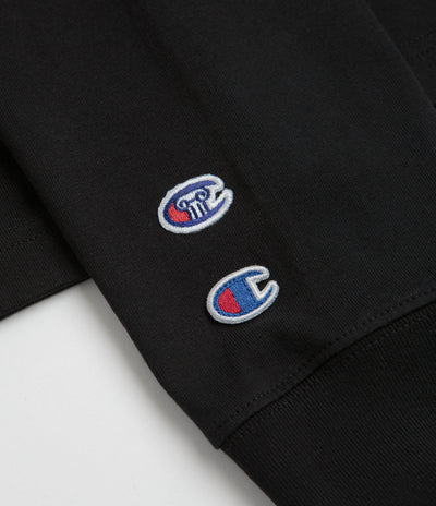 Aries x Champion Stars Long Sleeve T-Shirt in Black
