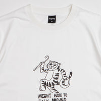 Baglady Fuck Around T-Shirt in White thumbnail