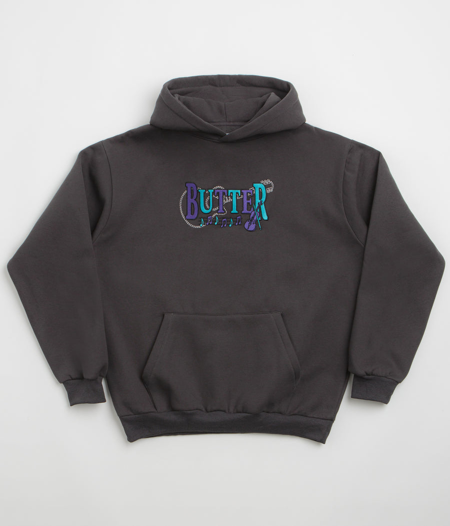 Butter Goods Arrangement Hoodie - Washed Black