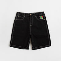 Butter Goods Scribble Denim Shorts - Flat Black thumbnail