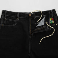 Butter Goods Scribble Denim Shorts - Flat Black thumbnail