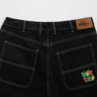 Butter Goods Scribble Denim Shorts - Flat Black thumbnail