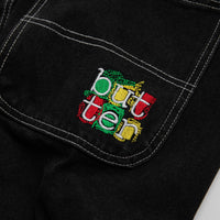 Butter Goods Scribble Denim Shorts - Flat Black thumbnail