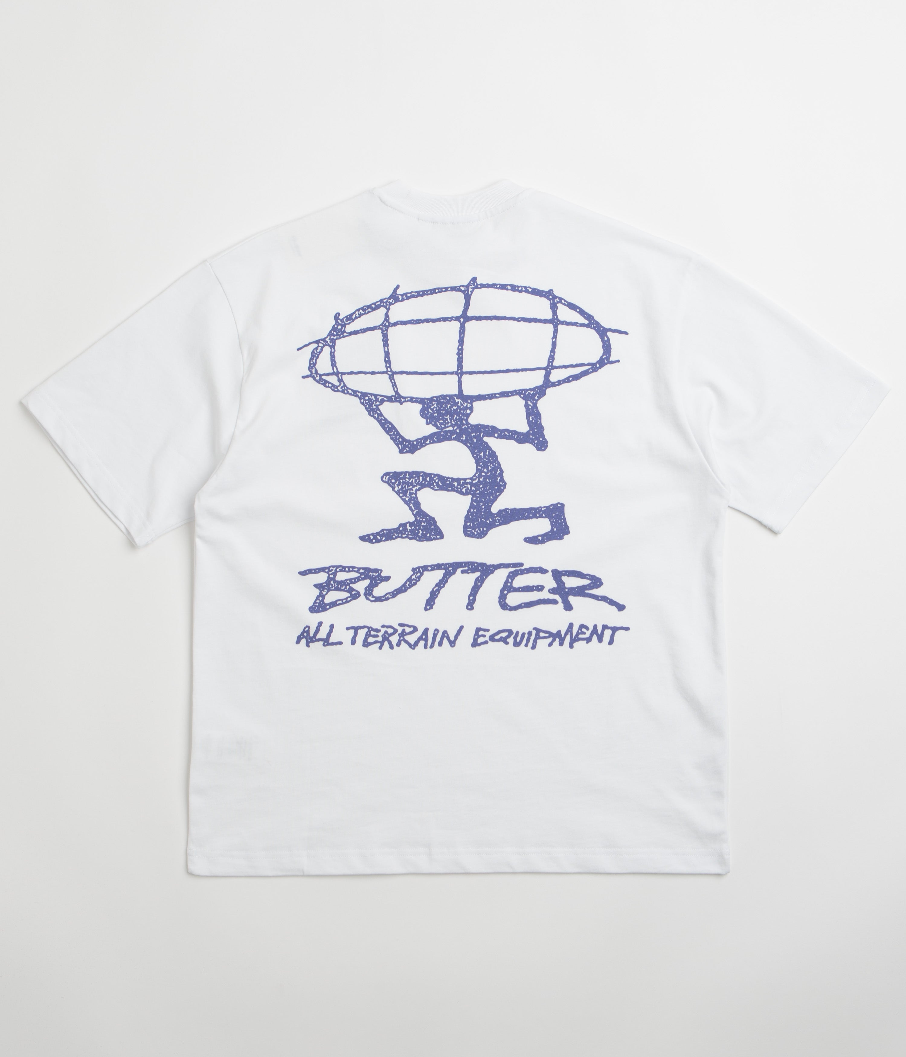 Butter Goods Terrain T-Shirt - White / Blue
