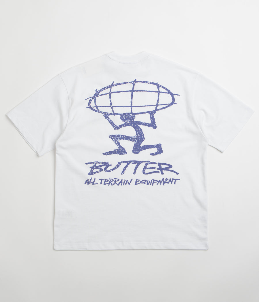 Butter Goods Terrain T-Shirt - White / Blue