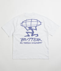 Butter Goods Terrain T-Shirt in White and Blue