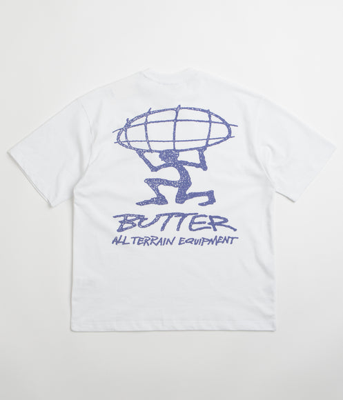 Butter Goods Terrain T-Shirt - White / Blue
