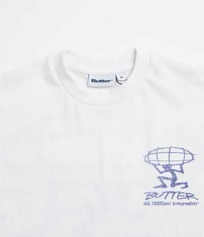 Butter Goods Terrain T-Shirt - White / Blue