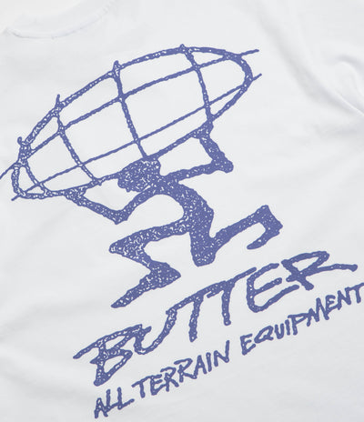 Butter Goods Terrain T-Shirt - White / Blue