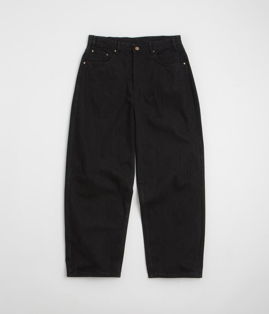 Butter Goods Wide Cut Jeans in Dark Washed Black