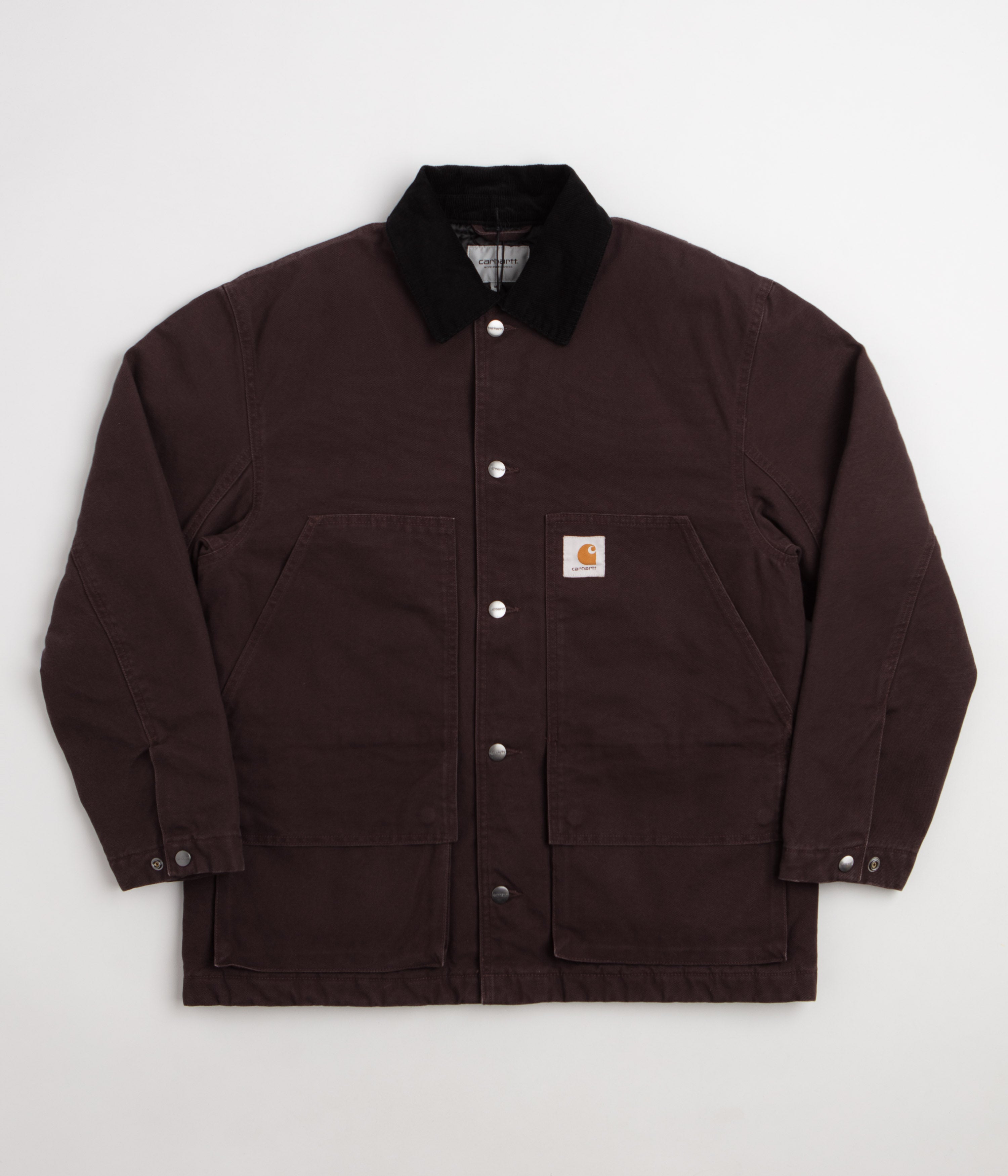 Carhartt Lander Coat - Palisander / Black Stone Washed