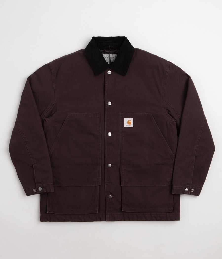 Carhartt Lander Coat - Palisander / Black Stone Washed