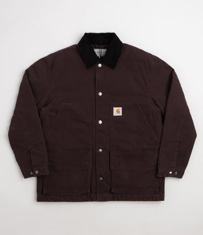 Carhartt Lander Coat - Palisander / Black Stone Washed