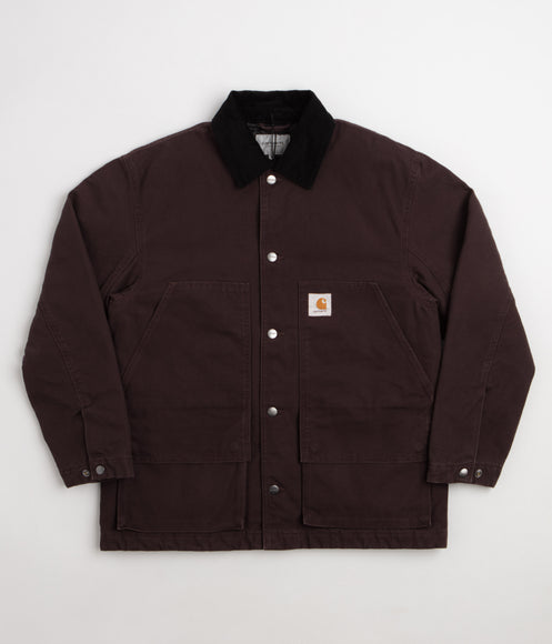 Carhartt Lander Coat - Palisander / Black Stone Washed