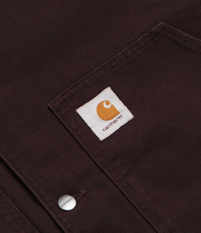 Carhartt Lander Coat - Palisander / Black Stone Washed