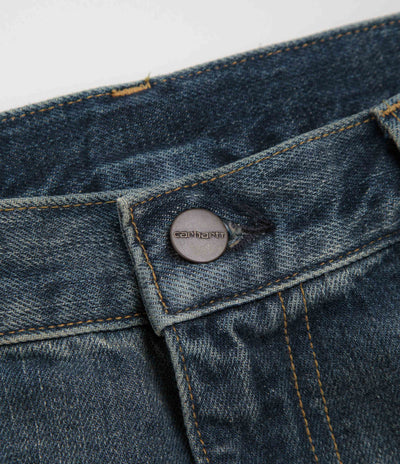 Carhartt Aaron Pants - Blue Worn Used Wash