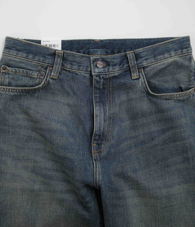 Carhartt Aaron Pants - Blue Worn Used Wash