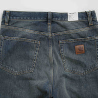Carhartt Aaron Pants - Blue Worn Used Wash thumbnail