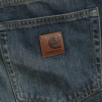 Carhartt Aaron Pants - Blue Worn Used Wash thumbnail
