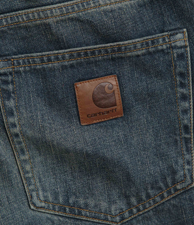 Carhartt Aaron Pants - Blue Worn Used Wash