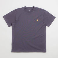 Carhartt American Script T-Shirt in Shady Purple thumbnail