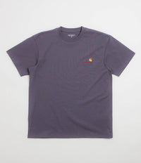 Carhartt American Script T-Shirt in Shady Purple